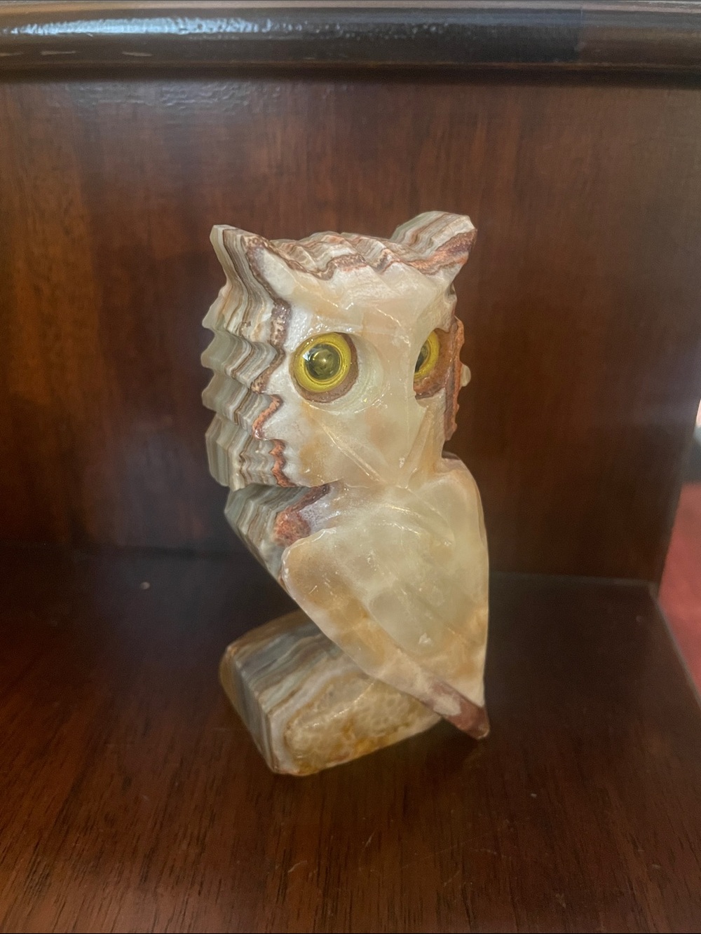 Vintage Onyx Owl